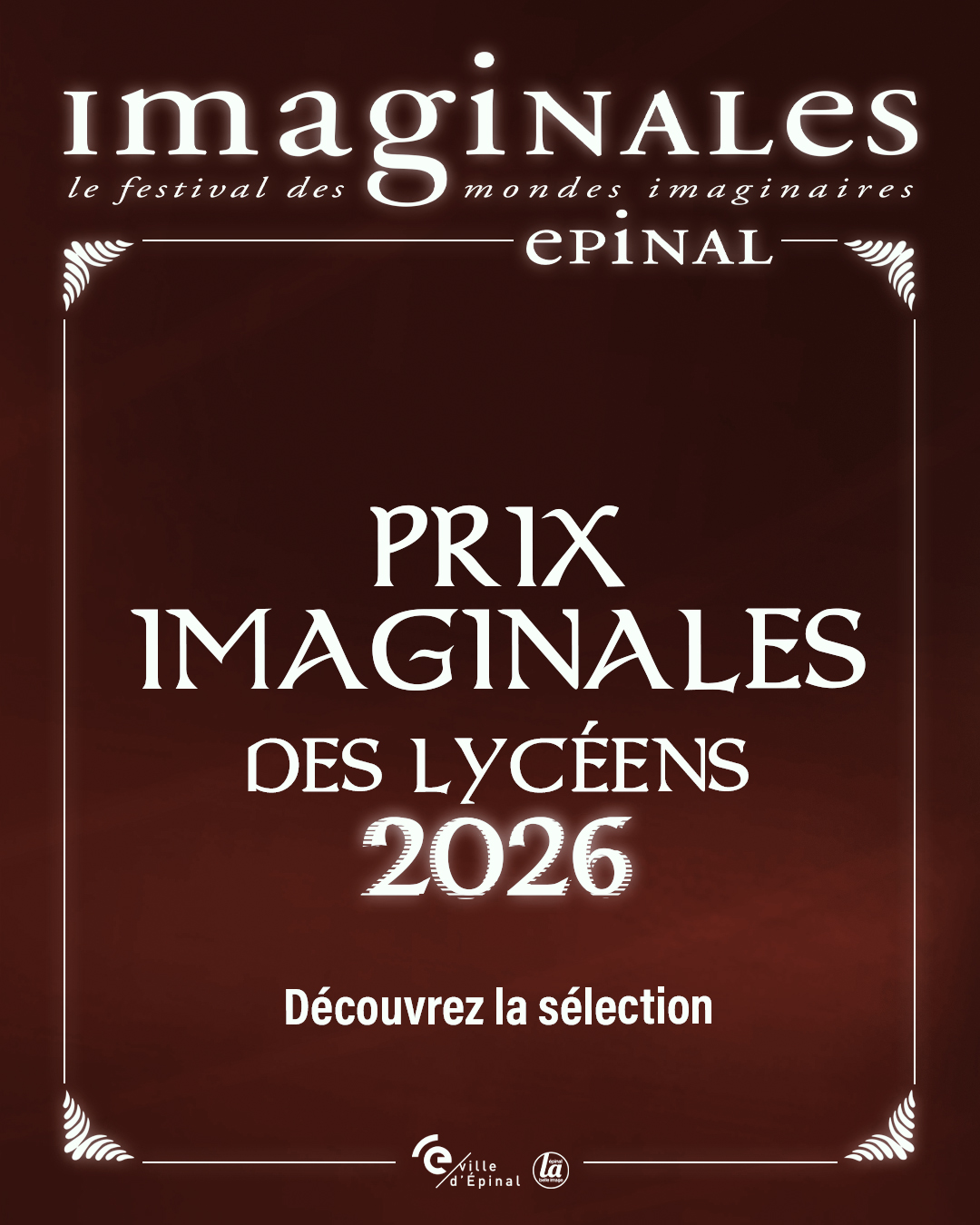 La sélection du prix Imaginales des lycéens 2026.